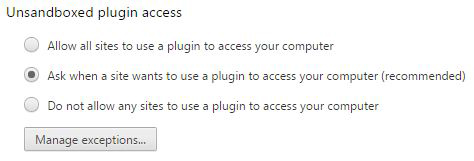 Figure 13: Keep plug-ins playing in the sandbox.