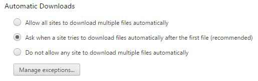 Figure 14: Prevent unauthorized downloads.