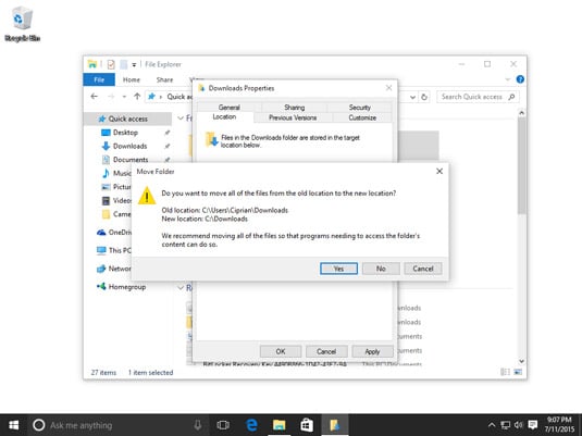 How to Easily Change User Folder Location in Windows 10