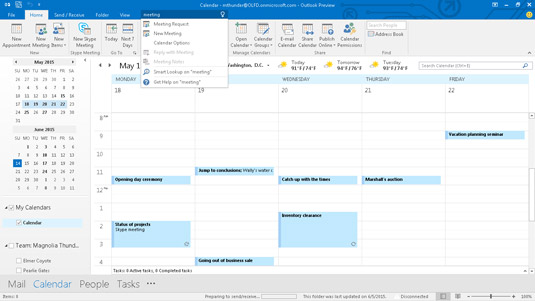 Outlook shows you how to do what you need to do.