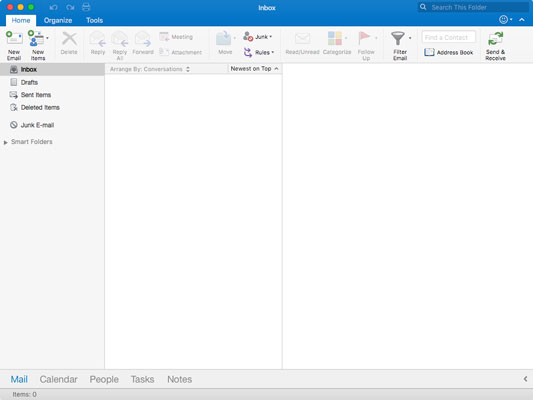 Outlook 2016 focuses on de-cluttering the user interface and simplifying workflow.
