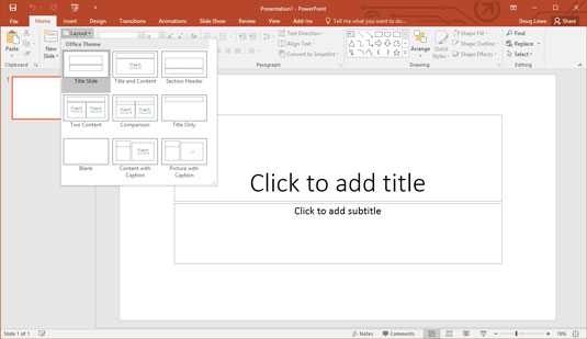 How to Add a New Slide to a PowerPoint 2016 Presentation - dummies