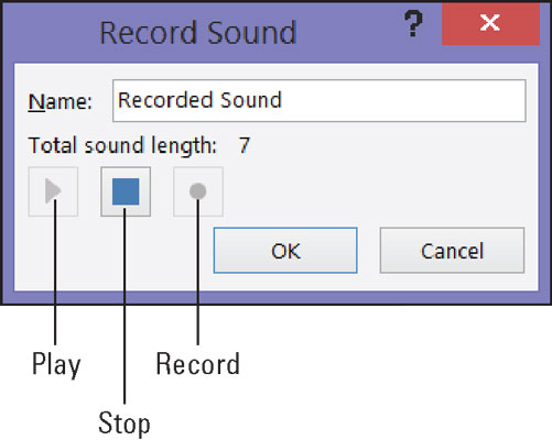 Recording in PowerPoint.