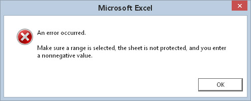 excel vba on error not working