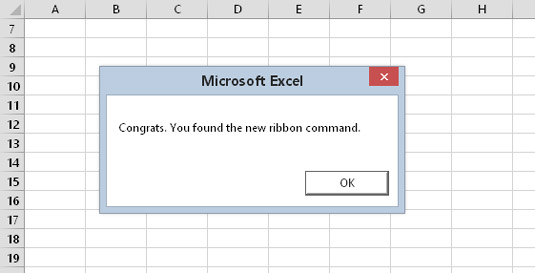 Proof that adding a new Ribbon command using XML is actually possible.