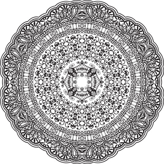 This incredibly detailed mandala will require a steady hand.