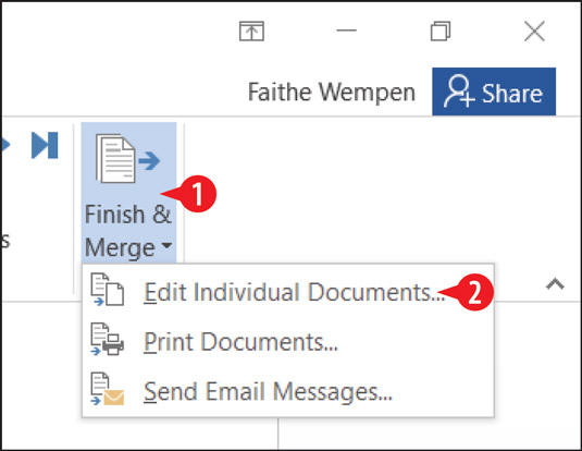 Choose to edit individual documents.