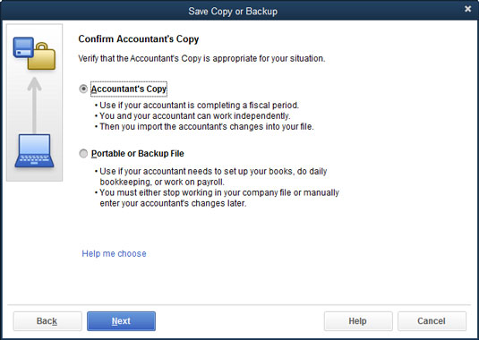 The second Save Copy or Backup dialog box.