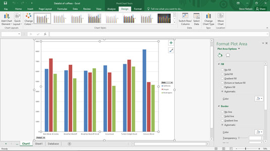 Area Chart Excel