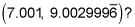 second point on the parabola were extremely close to (7, 9)