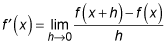 the definition of the derivative based on the difference quotient