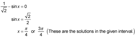 Setting the first derivative of a function to zero and solving it.