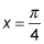 Local maximum x-point for a function.