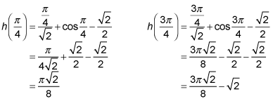 Computing the y values for the local extrema.