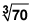 The cube root for 70