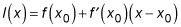 微积分术语中的点斜率形式。