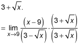 three plus the square root of x