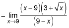 Multiplying the numerator and denominator of a function by the conjugate of the denominator.