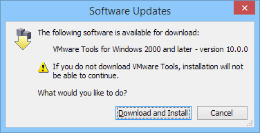 Installing VMware Tools.
