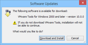 cannot install vmware tools windows 10