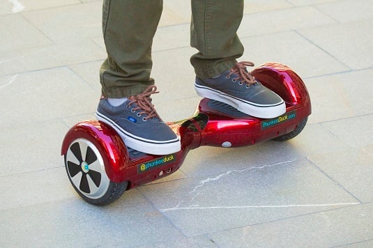 Riding a hoverboard just takes a little practice. [Credit: Image courtesy of cnet.com]