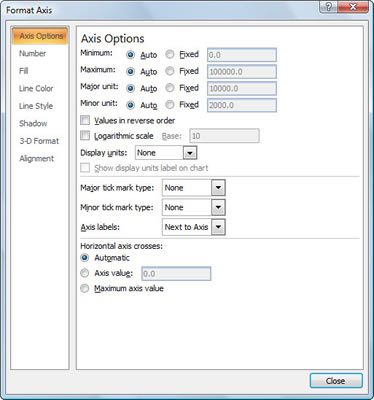 Click the Format Selection button in the Current Selection group of the Format tab.