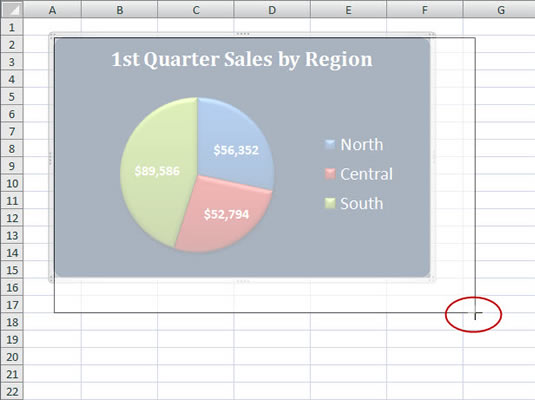 To Resize An Embedded Chart