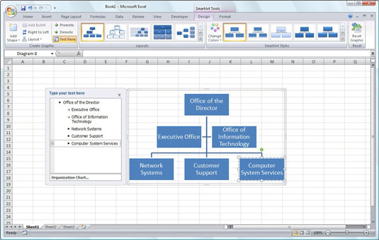 How to Add Diagrams and Lists in Excel 2007 with SmartArt - dummies