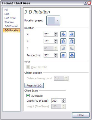 How To Rotate Chart In Excel 2007