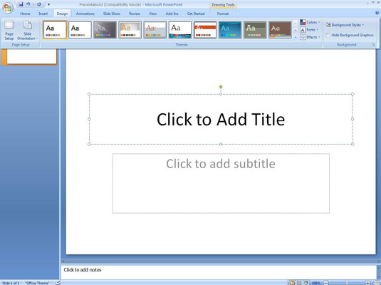 Change The Size Of Powerpoint 2007 Slides Dummies