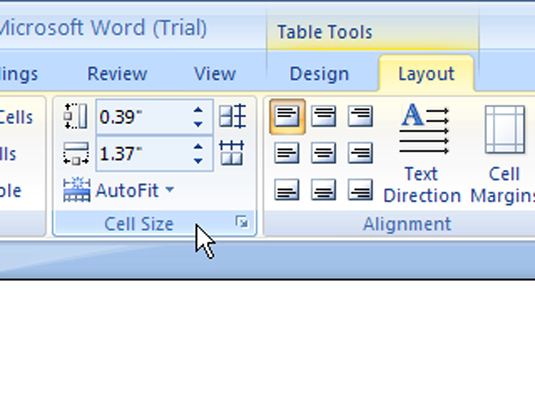 how to adjust table row height in word 2010