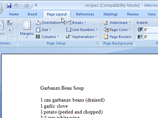 How to Indent the First Line of a Paragraph in Word 2007 - dummies