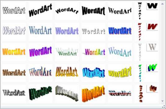 adding-wordart-in-word-2007-dummies