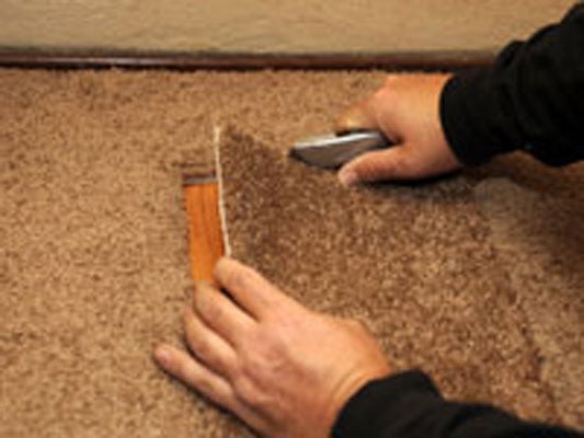 Find a piece of undamaged carpet to use as a patch.