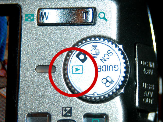 Set the camera to the appropriate mode for image transfer.