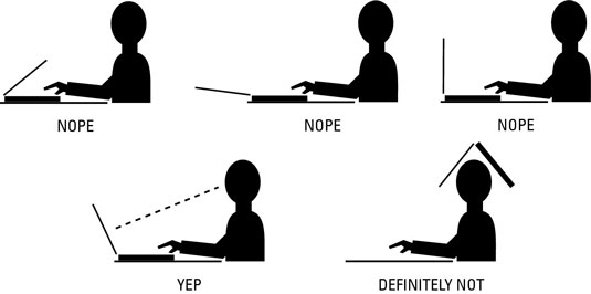 Adjust the screen so you view it at just the right angle.