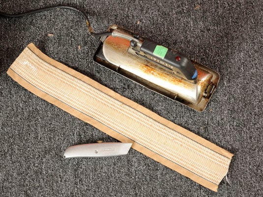 Gather your tools: Heat-activated carpet tape, seam iron, utility knife.