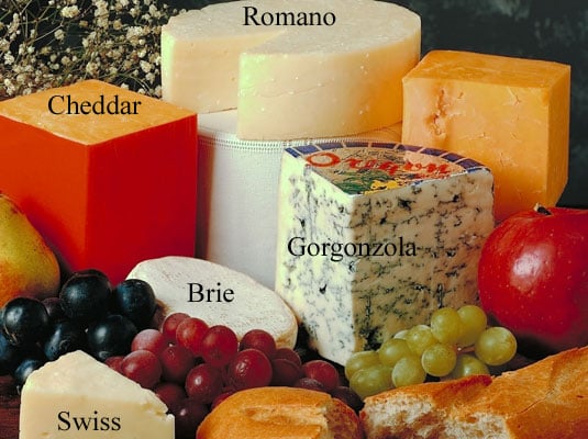 Cheese types of List of