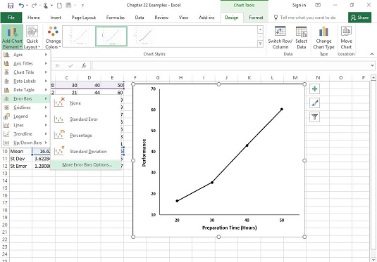 Bar Chart With Standard Deviation Excel