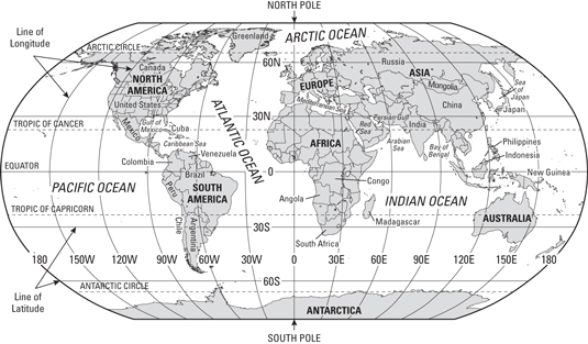 Geography terms map