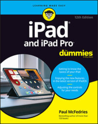 iPad and iPad Pro For Dummies, 12th Edition book cover