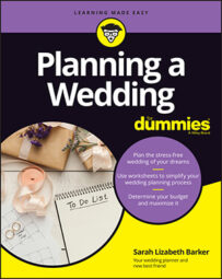 Planning a Wedding For Dummies book cover