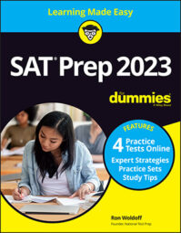 SAT Prep 2023 For Dummies with Online Practice book cover