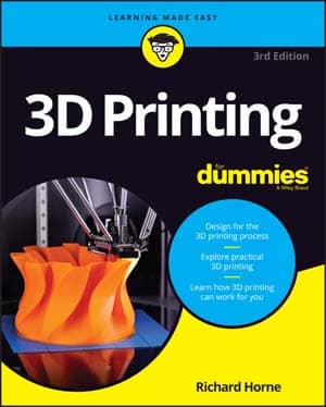 3D Printing For Dummies book cover