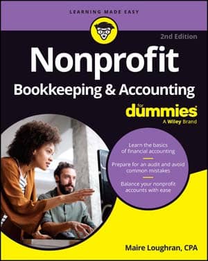 Nonprofit Bookkeeping & Accounting For Dummies book cover