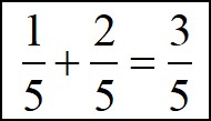 adding like fractions