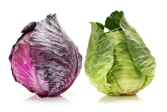 Cabbage is a good source of vitamin C, vitamin K, and sulphorophane, a phytochemical that may help to fight cancer.