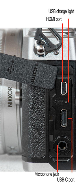 Nikon Z fc camera ports