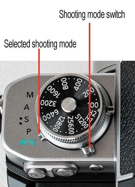 Nikon Z fc camera shooting mode switch