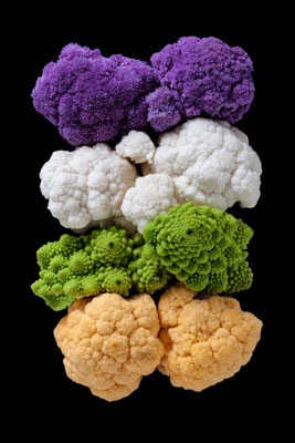 Like other cruciferous vegetables (kale, broccoli, and cabbage), cauliflower contains sulphorophanes that help reduce your risk of some cancers.